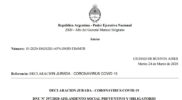 Certificado para libre circulación (CoronaVirus)